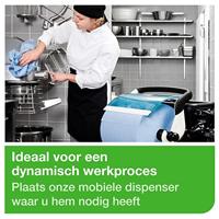 Tork vloerstandaard kunstof wit/turquoise 652000 - thumbnail