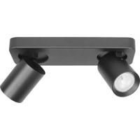 Highlight Spot Oliver 2 lichts balk zwart - thumbnail