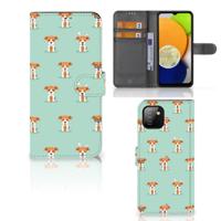 Samsung Galaxy A03 | Telefoonhoesje | Met pasjeshouder | Pups - thumbnail