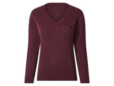 esmara Gebreide dames trui (bordeaux rood, L (44-46))