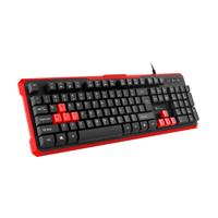 GENESIS RHOD 110 toetsenbord USB QWERTY US International Zwart, Rood - thumbnail