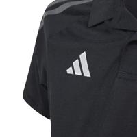 adidas Tiro 24 Competition Polo Kids Zwart Donkergrijs - thumbnail