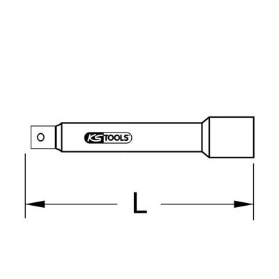 KS Tools 918.1817 9181817 Dopsleutelverlenging Aandrijving 1/2 (12.5 mm) 305 mm 1 stuk(s)