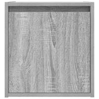 Nachtkastje wandgemonteerd 38x34x40 cm grijs sonoma eikenkleur - thumbnail