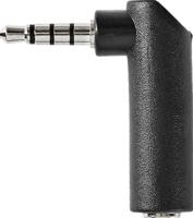 Nedis Stereo-Audioadapter | 3,5 mm Male | 3,5 mm Female | 90° Gehoekt | 10 Stuks | 1 stuks - CAGP22980BK CAGP22980BK - thumbnail