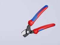 Knipex Kabelschaar | lengte 160 mm meercomponenten mantels | 1 stuk - 95 12 160 - 95 12 160 - thumbnail