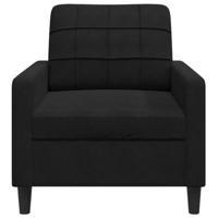 Fauteuil 60 cm fluweel zwart - thumbnail