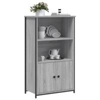 Hoge kast 62x32x103,5 cm bewerkt hout grijs sonoma eikenkleurig - thumbnail