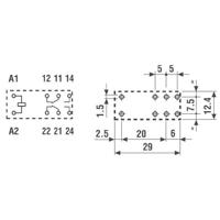 Finder 50.12.9.024.1000 Printrelais 24 V/DC 8 A 2x wisselcontact 1 stuk(s) - thumbnail