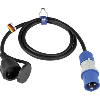 AS Schwabe 861408 Stroom Adapterkabel 16 A Zwart 1.5 m H07RN-F 3G 2,5 mm² AS Schwabe 861408 Stroom Adapterkabel 16 A Zwart 1.5 m H07RN-F 3G 2,5 mm²