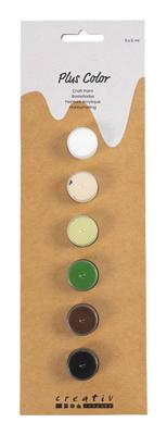 Creativ Company Plus color acrylverf, naturel, 6x5 ml/ 1 doos