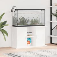 VidaXL Aquariumstandaard 101x41x58 cm bewerkt hout wit - thumbnail