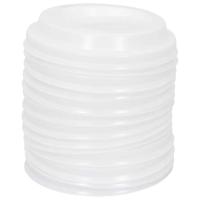 VidaXL Papieren koffiebekerdeksels ø60 mm 4oz 1000 st kunststof wit - thumbnail