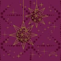 Servet l40b40 cm gilded bauble 12st Duni - Duni - thumbnail