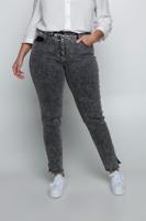 Ulla Popken Jeans Sarah, 5-pocket model, splitjes met studs aan pijpen - Grote Maten - thumbnail