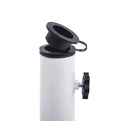 VidaXL Parasolvoet 12 kg 48 cm gietijzer wit