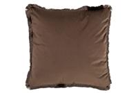 J-Line kussen Alpha Vierkant - polyester - bruin - thumbnail
