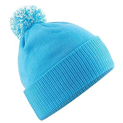 Beechfield CB450 Snowstar® Beanie - Surf Blue/Off White - One Size