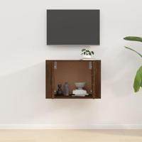 Tv-wandmeubel 57x34,5x40 cm bruineikenkleurig - thumbnail