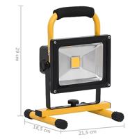 VidaXL Spotlight met handvat oplaadbaar led 30 w koudwit - thumbnail
