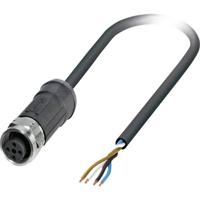 Phoenix Contact 1454082 Sensor/actuator connector, geassembleerd M12 Aantal polen (sensoren): 4 Bus, recht 5.00 m 1 stuk(s) - thumbnail