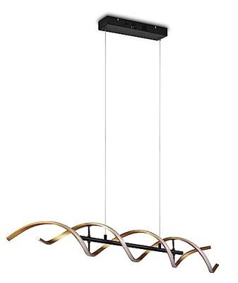 Trio Design led hanglampSequence zwart met goud - 341810208