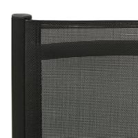 Tuinstoelen 2 st inklapbaar textileen aluminium antracietkleur - thumbnail