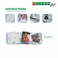 SES Creative Beedz Art Strijkkralen Paard Fantasie 45.5x30 cm 7000 Stuks - thumbnail