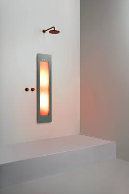 Sunshower Round Medium One - Inbouw - Infrarood - 33 x 140 x 10 cm - Grijs