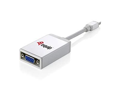 Equip 133432 minidisplayport to vga adapter, d-sub, 0.17m, black