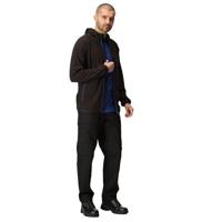 Ragetta RG690 Navigate Hooded Full Zip Fleece - Black/New Royal - L - thumbnail