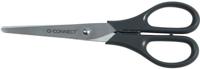 Q-CONNECT schaar, ft 18 cm, rechts en links, ronde punt, RVS, zwart, blister van 1 stuk - thumbnail
