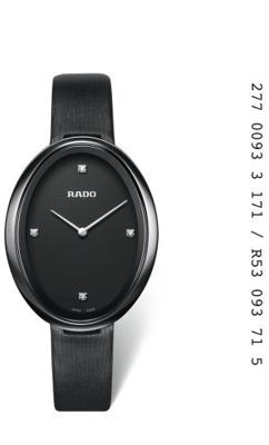 Horlogeband Rado R070900810 / R53093715 / 01.277.0093.3.171 Leder Zwart Horlogeband Rado R070900810 / R53093715 / 01.277.0093.3.171 Leder Zwart