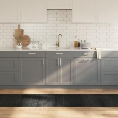 VidaXL Vloerkleed rechthoekig 60x500 cm bamboe grijs