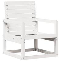 3-delige Loungeset massief grenenhout wit - thumbnail