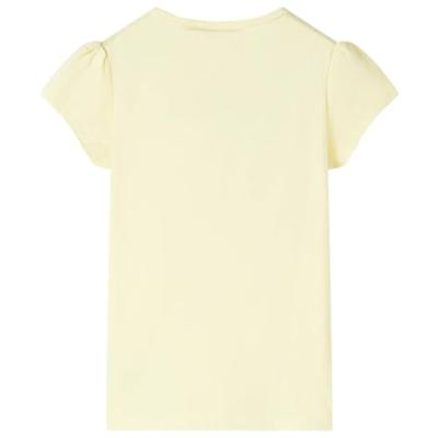 Kindershirt rolschaats 92 zachtgeel