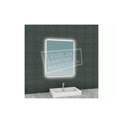 Soul spiegel rechthoek met LED, dimbaar en spiegelverwarming 60 x 80 cm