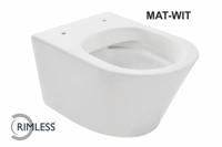 Wandcloset Wiesbaden Vesta Rimless 52 cm Mat Wit (Excl. zitting) - thumbnail