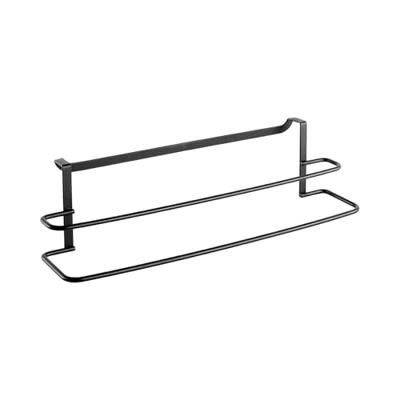 Metaltex Dubbele Handdoekhouder 38x10x9 cm Zwart