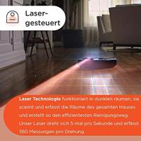 Neato Robotics Botvac D7 Connected D701 robotstofzuiger Zakloos Zwart, Platina 0,7 l - thumbnail