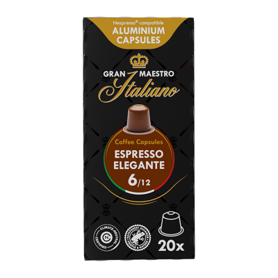 Gran Maestro Italiano Espresso Elegante - 20 koffiecups