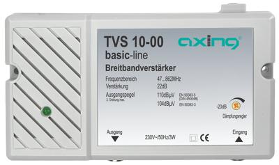 Axing TVS 10 Multirangeversterker BK, DVB-T 22 dB