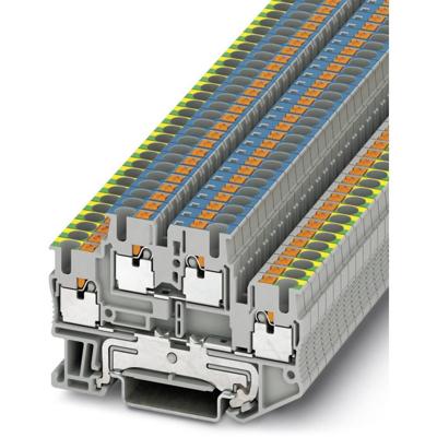 Phoenix Contact 3210981 Randaardeleidingklem 2-etages 5.2 mm Snelaansluiting Grijs 50 stuk(s)