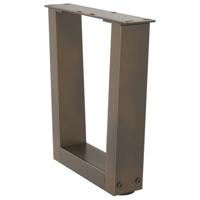 Eettafelpoten 2 st V-vormig 40x(30-31,3) cm staal naturel - thumbnail