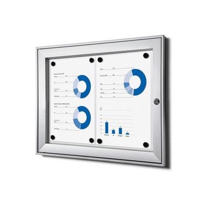 Vitrinebord Quantore luxe 2x A4 zilver Vitrinebord Quantore luxe 2x A4 zilver