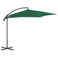 VidaXL Zweefparasol met stalen paal 250x250 cm groen - thumbnail