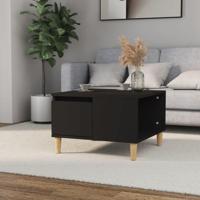 Salontafel 55x55x36,5 cm bewerkt hout zwart - thumbnail