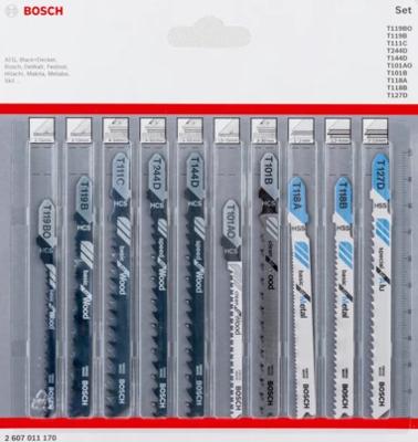 Bosch Accessories 2607011170 Decoupeerzaagbladenset Wood and Metal, 10-delig 10 stuk(s)