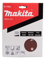 Makita Accessoires Schuurschijf 150mm Red Velcro - D-77235 D-77235 - thumbnail