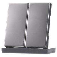 Jung ES2995 Serieschakelaar, Serietoets Afdekking 1-voudig RVS 1 stuk(s)